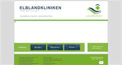 Desktop Screenshot of elblandkliniken.de